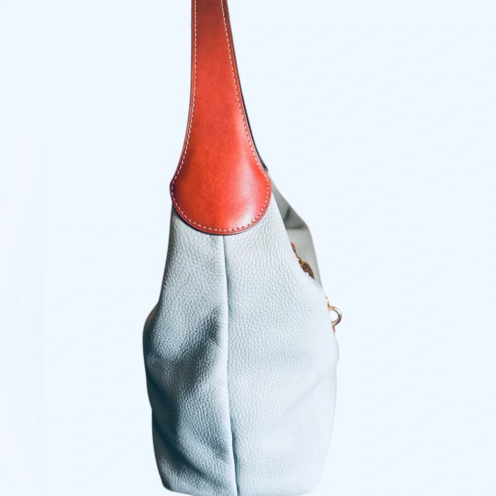 Dooney & Bourke Pebble Grain Logo Lock Hobo/Shoulder Bag - Picture 9 of 16